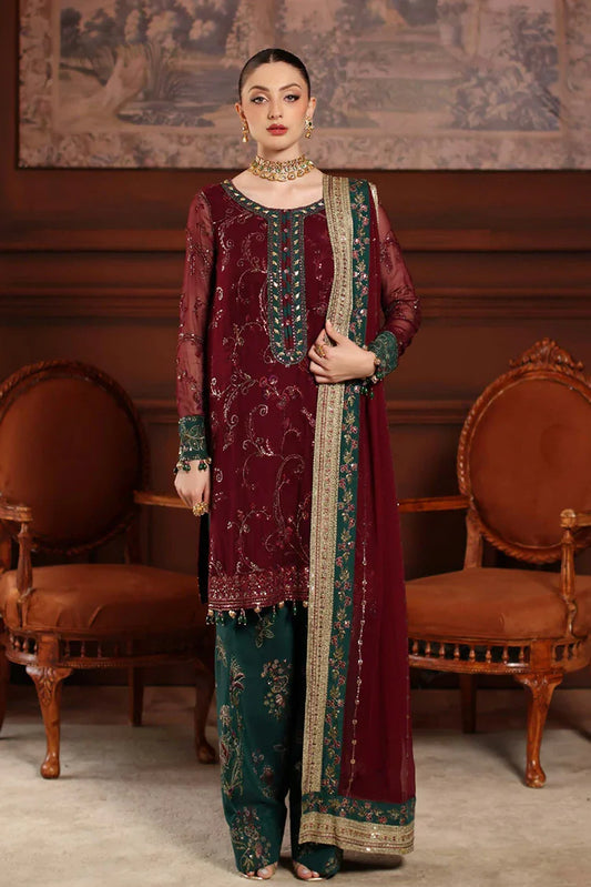 Picture of Nureh - Alfaaz Festive Embroidered & Embellished Chiffon Collection - NL-90 - Unstitched - Available at Raja Sahib