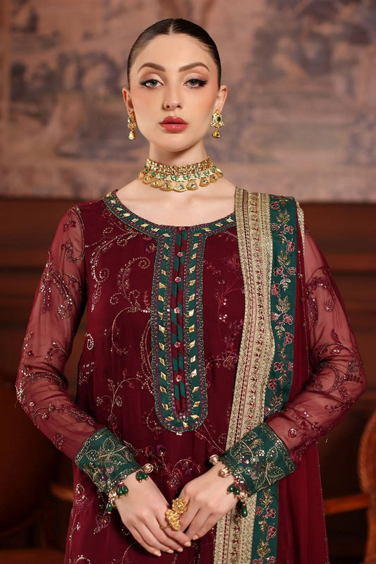 Picture of Nureh - Alfaaz Festive Embroidered & Embellished Chiffon Collection - NL-90 - Unstitched - Available at Raja Sahib