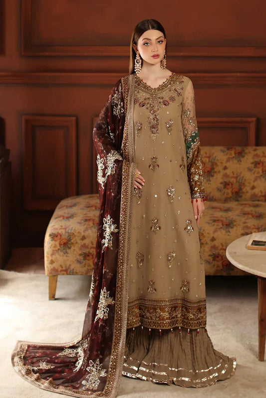 Picture of Nureh - Alfaaz Festive Embroidered & Embellished Chiffon Collection - NL-91 - Unstitched - Available at Raja Sahib