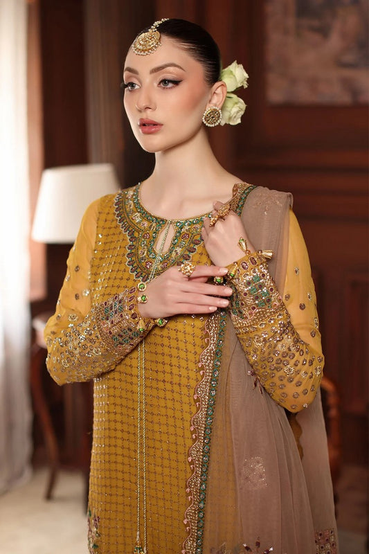 Picture of Nureh - Alfaaz Festive Embroidered & Embellished Chiffon Collection - NL-92 - Unstitched - Available at Raja Sahib