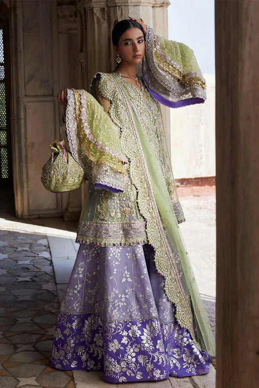Picture of Zaha - Gossamer Wedding Festive Collection - MEHRÉ-LILAC ZC25-07 - Unstitched - Available at Raja Sahib