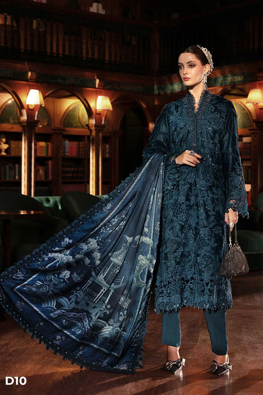 Picture of Maria B - Winter Luxe Linen Collection - WL-1310 - Unstitched - Available at Raja Sahib