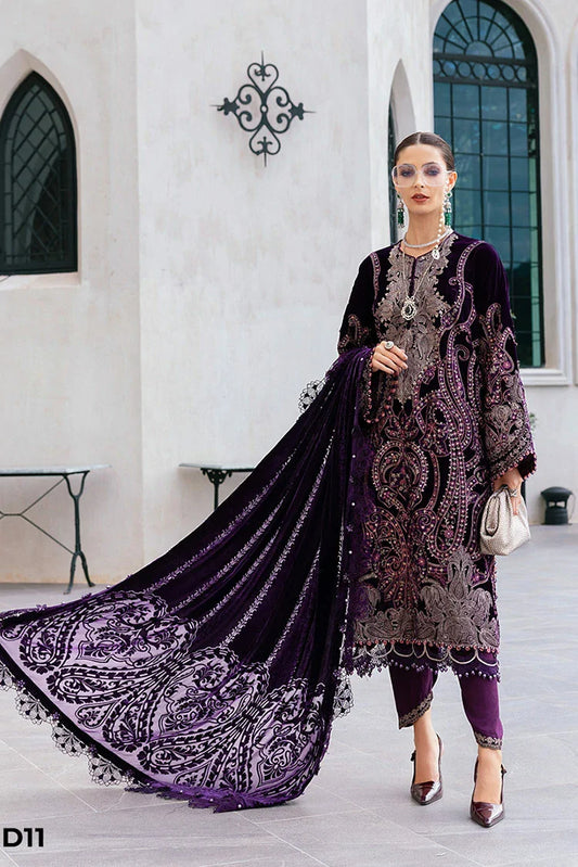 Picture of Maria B - Winter Luxe Linen Collection - WL-1311 - Unstitched - Available at Raja Sahib