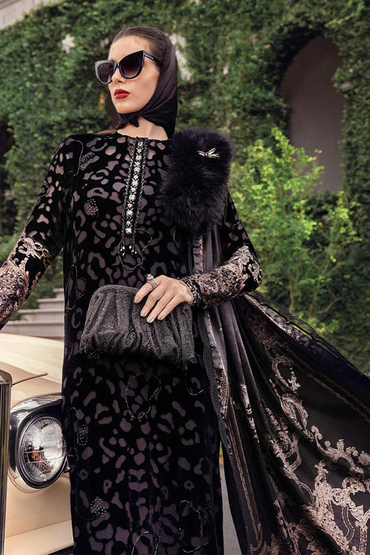 Picture of Maria B - Winter Luxe Linen Collection - WL-1301 - Unstitched - Available at Raja Sahib