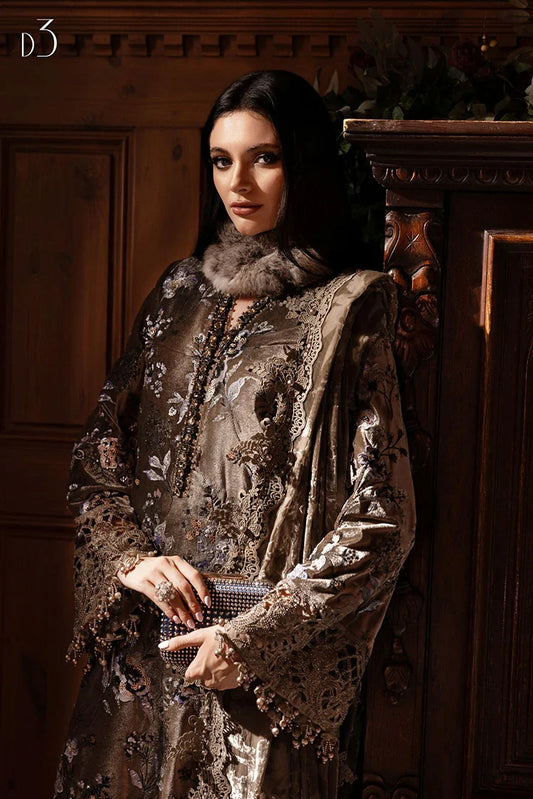 Picture of Maria B - Winter Luxe Linen Collection - WL-1303 - Unstitched - Available at Raja Sahib