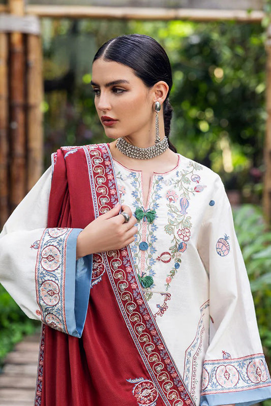 Picture of Mushq - Hemline Symphony Karandi Collection - 01U-Coper Blaze - Unstitched - Available at Raja Sahib