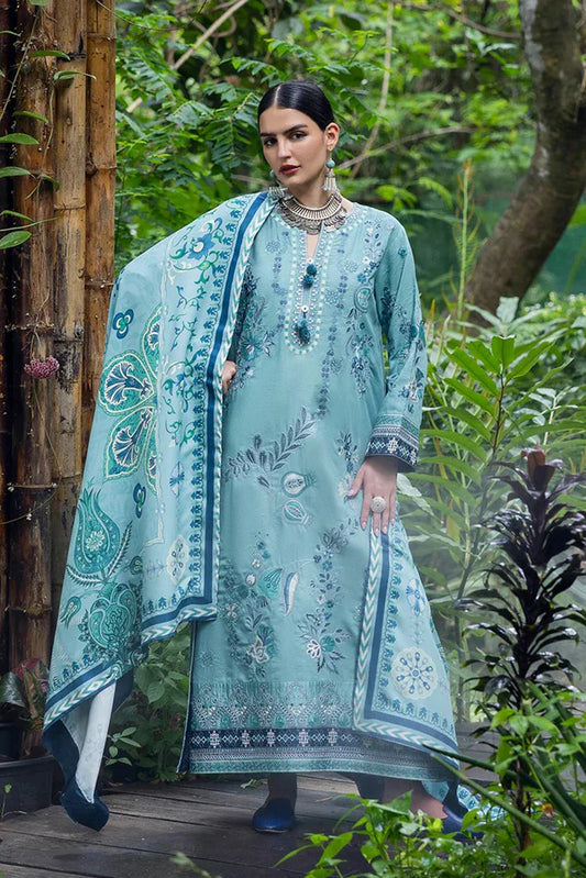 Picture of Mushq - Hemline Symphony Karandi Collection - 06U-Glided Hour - Unstitched - Available at Raja Sahib