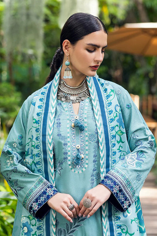 Picture of Mushq - Hemline Symphony Karandi Collection - 06U-Glided Hour - Unstitched - Available at Raja Sahib