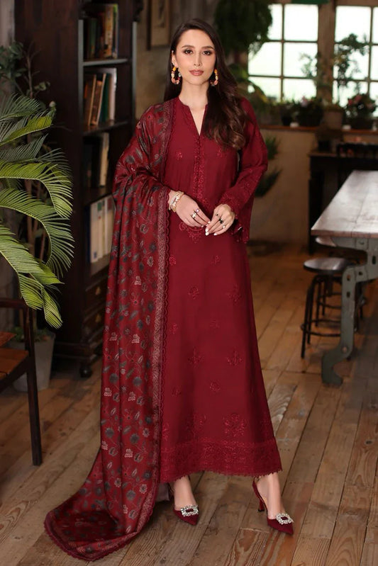 Picture of Noor by Saadia Asad - Noor Winter Embroidered Printskhaas Collection - Design 4A - Unstitched - Available at Raja Sahib