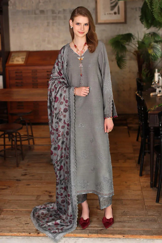 Picture of Noor by Saadia Asad - Noor Winter Embroidered Printskhaas Collection - Design 4B - Unstitched - Available at Raja Sahib