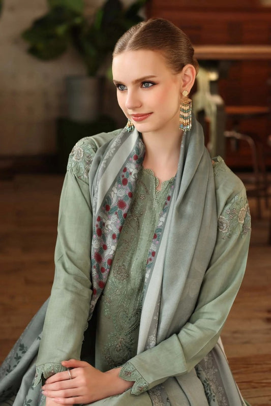 Noor by Saadia Asad - Noor Winter Embroidered Printskhaas Collection - Design 8A - Unstitched