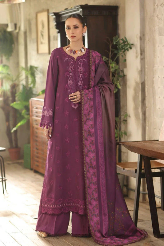 Picture of Noor by Saadia Asad - Noor Winter Embroidered Printskhaas Collection - Design 8B - Unstitched - Available at Raja Sahib