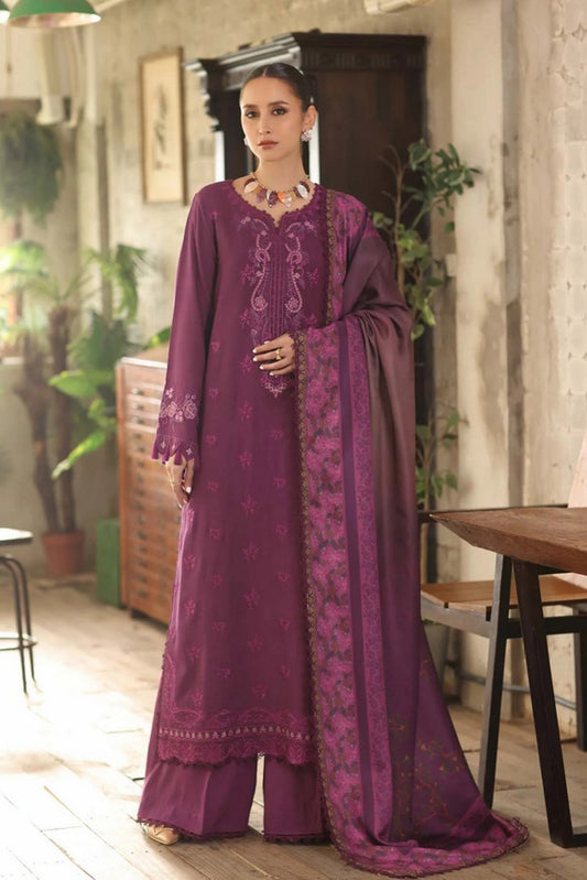 Noor by Saadia Asad - Noor Winter Embroidered Printskhaas Collection - Design 8B - Unstitched