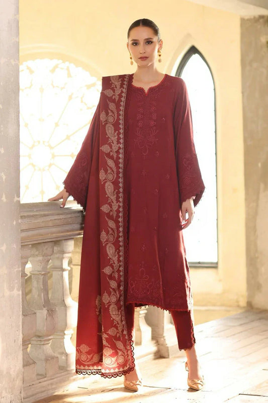 Picture of Noor by Saadia Asad - Noor Winter Embroidered Printskhaas Collection - Design 9B - Unstitched - Available at Raja Sahib