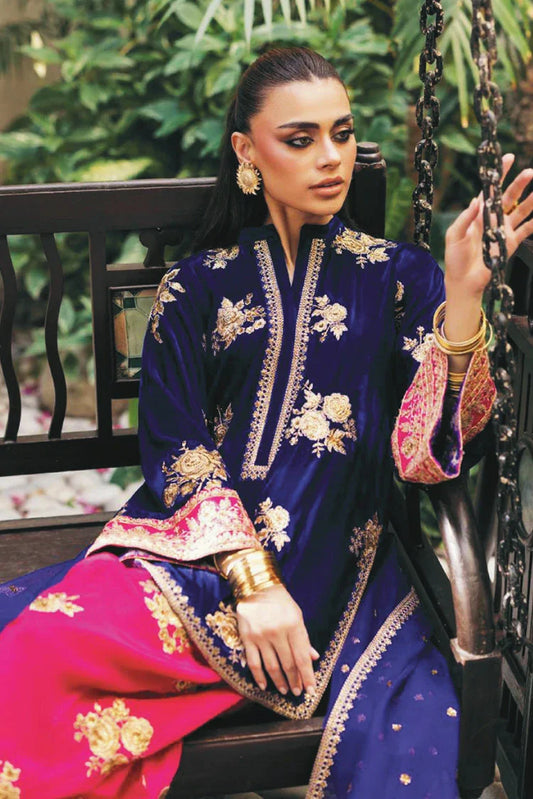 Picture of Zainab Chottani - Luxury Velvet Collection - 01 Jia - Unstitched - Available at Raja Sahib