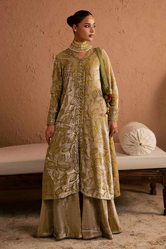 Picture of Nureh - Ballerina Embellished Velvet Palachi Collection - NU2-189 - Unstitched - Available at Raja Sahib