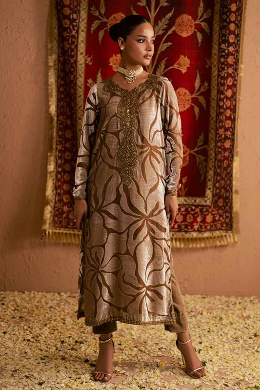 Picture of Nureh - Ballerina Embellished Velvet Palachi Collection - NU2-191 - Unstitched - Available at Raja Sahib