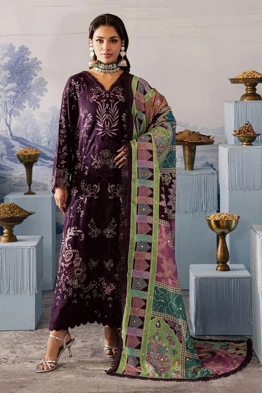 Picture of Nureh - Bazar Embroidered Chikankari Peach Leather Collection - NE-208 - Unstitched - Available at Raja Sahib