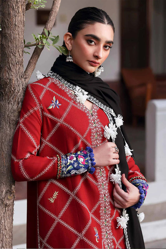 Republic Womenswear - Amaris Winter Shawl Collection - D15-Elara - Unstitched