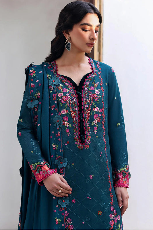 Republic Womenswear - Amaris Winter Shawl Collection - D9-Evania - Unstitched