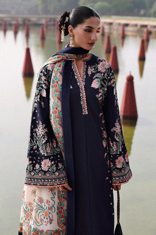 Hussain Rehar - Jugnu Khaddar Autumn Winter Edit 2 - Navi-1196 - Unstitched