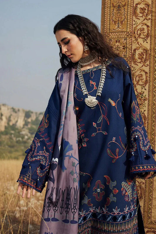 Saira Rizwan - Heritage Khaddar Karandi Collection - MAHRUKH-08 - Unstitched