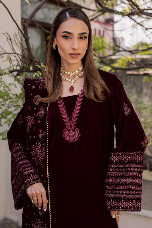 Nureh - Maya Embroidered Velvet Collection Vol 4 - NW-120 - Unstitched
