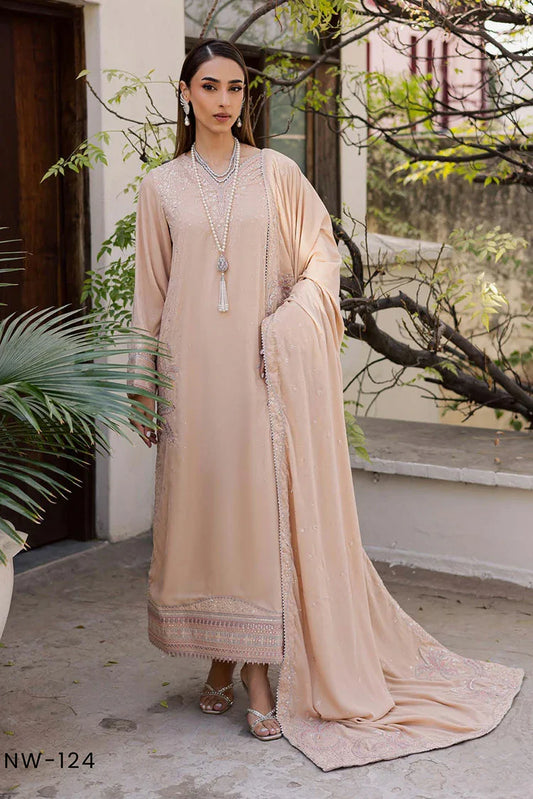 Nureh - Maya Embroidered Velvet Collection Vol 4 - NW-124 - Unstitched