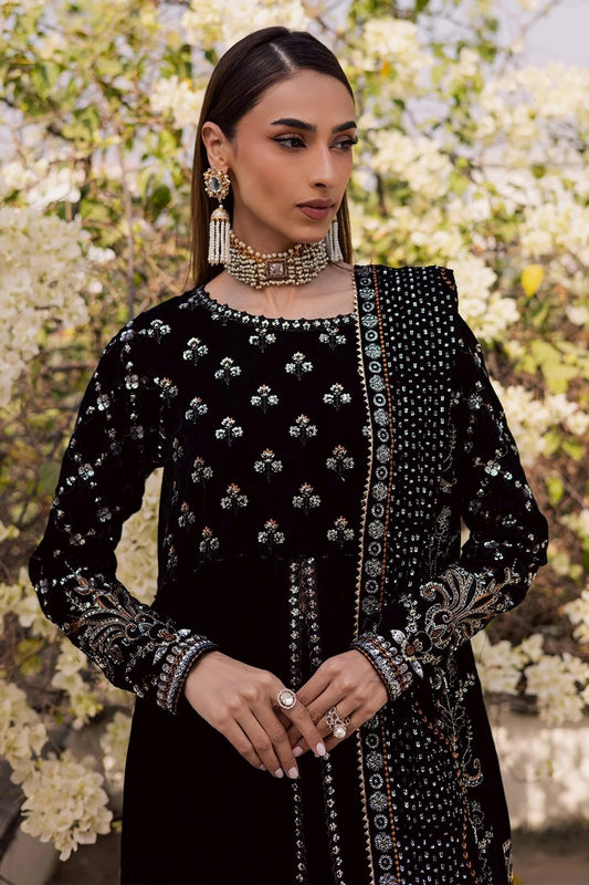 Nureh - Maya Embroidered Velvet Collection Vol 4 - NW-125 - Unstitched
