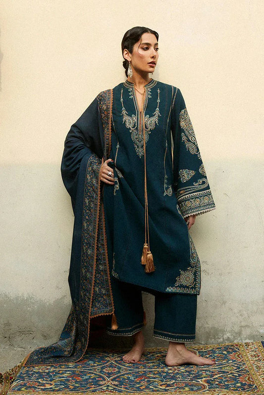 Hussain Rehar - Jugnu Karandi Unstitched AW 25 Edit 3 - LD1180-Niva - Unstitched