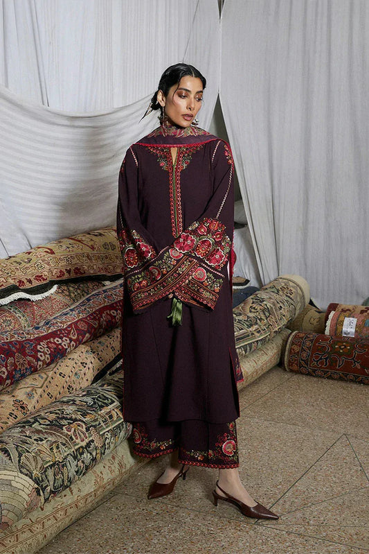 Hussain Rehar - Jugnu Karandi Unstitched AW 25 Edit 3 - LD1197-Bari - Unstitched