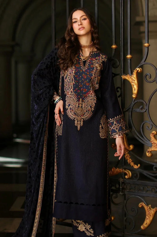 Picture of Charizma - Poshima Embroidered Peach Leather Collection Vol 3 - PSW5-16 - Unstitched - Available at Raja Sahib