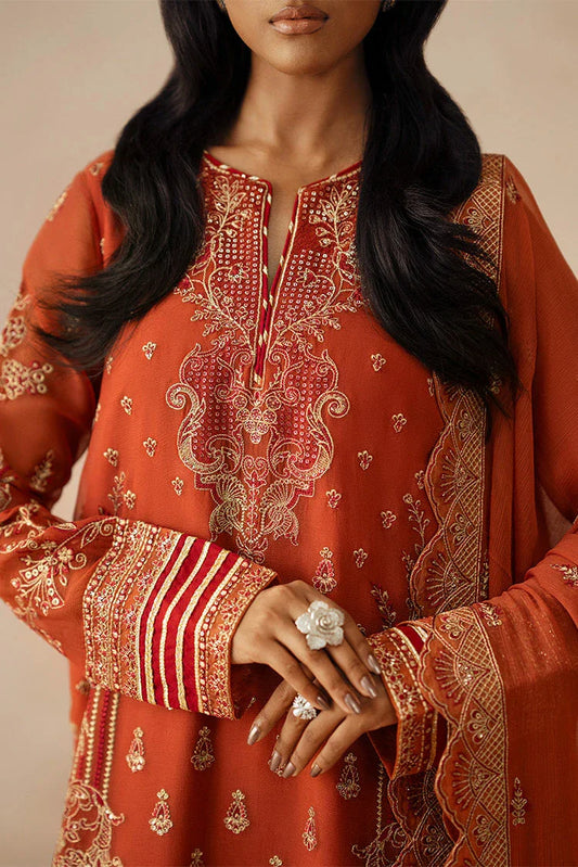 Picture of Freesia - Mehrun Luxury Chiffon Collection - FSU-5610 Roya - Unstitched - Available at Raja Sahib