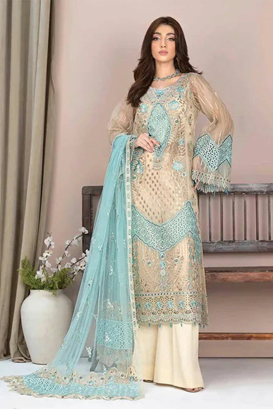 Picture of Janique - JJ Embellish Luxury Collection Vol 10 - Design 01 - Unstitched - Available at Raja Sahib