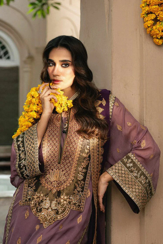 Picture of Freesia - Gulnaar Luxury Chiffon Collection - Kamilla-FSU-5654 - Unstitched - Available at Raja Sahib