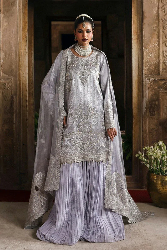 Picture of Emaan Adeel - Romansiyyah Luxury Formals - 01 AABROO - Unstitched - Available at Raja Sahib