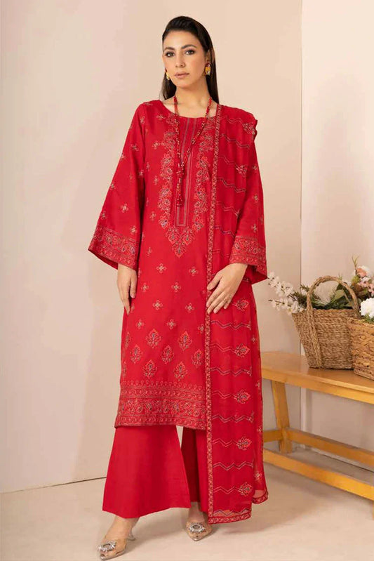 Picture of Noor e Fajar - Hania Embroidered Karandi Collection - KR-192 - Unstitched - Available at Raja Sahib