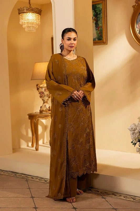 Picture of Noor e Fajar - Apana Embroidered Karandi Collection - KR-215 - Unstitched - Available at Raja Sahib