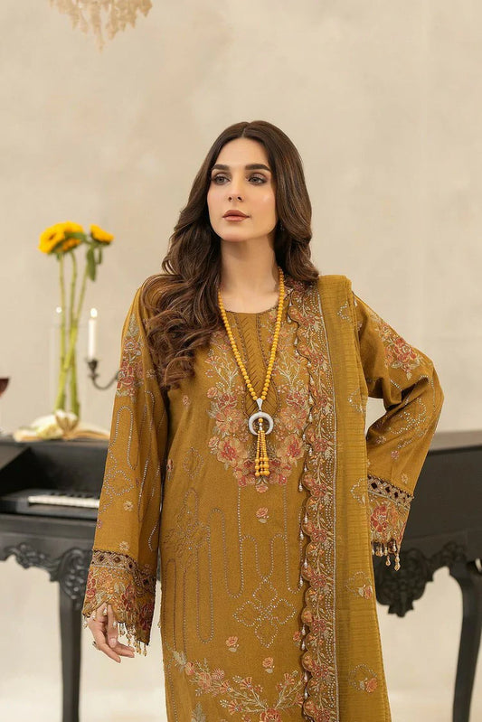 Picture of Raeesa - Dehleez Embroidered Karandi Collection - DK-002 - Unstitched - Available at Raja Sahib