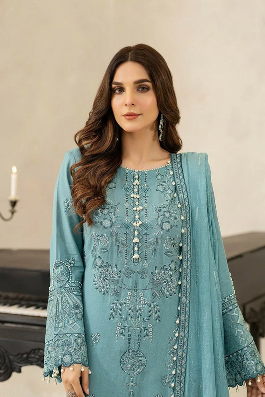 Picture of Raeesa - Dehleez Embroidered Karandi Collection - DK-003 - Unstitched - Available at Raja Sahib