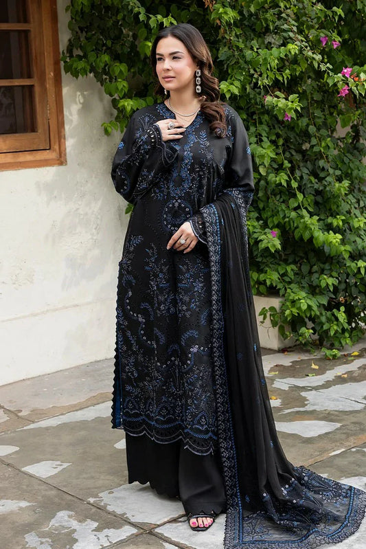 Picture of Raeesa - Seraya Embroidered Viscose Silk Collection - SR-07 - Unstitched - Available at Raja Sahib