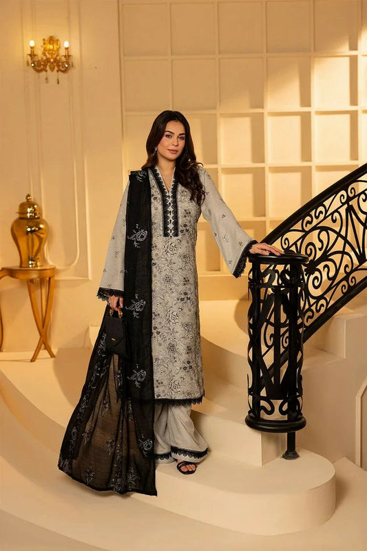 Picture of Noor e Fajar - Shahtaj Embroidered Karandi Collection - KR-206 - Unstitched - Available at Raja Sahib