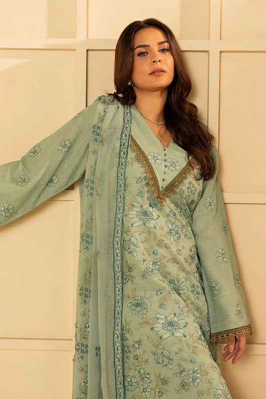 Picture of Noor e Fajar - Shahtaj Embroidered Karandi Collection - KR-209 - Unstitched - Available at Raja Sahib