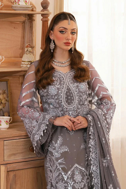 Picture of Raeesa - Ada Luxury Chiffon Collection - HU-45 Mara - Unstitched - Available at Raja Sahib