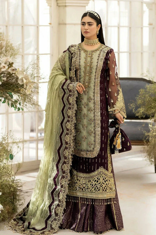 Picture of Raeesa - Dehleez Luxury Chiffon Collection Vol 2 - DL-1011 Celestial Dream - Unstitched - Available at Raja Sahib