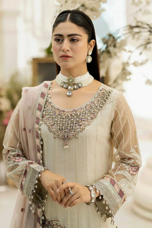 Picture of Raeesa - Dehleez Luxury Chiffon Collection Vol 2 - DL-1018 Mehtaab - Unstitched - Available at Raja Sahib