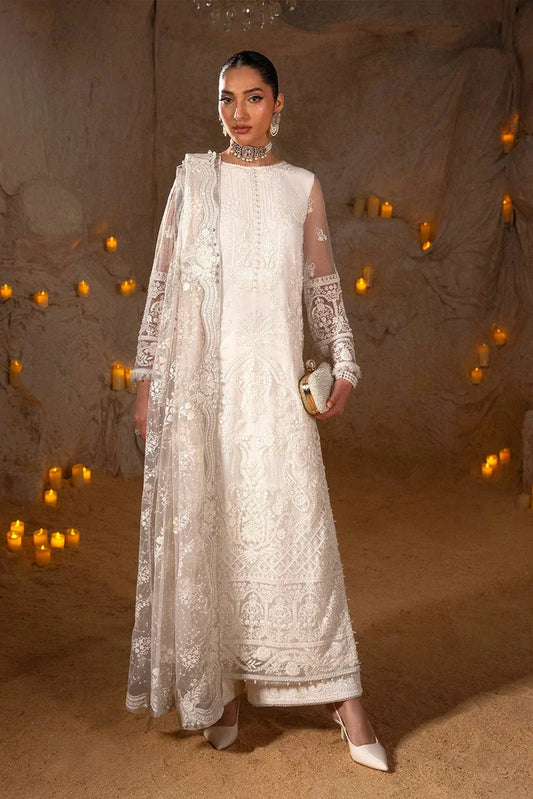 Picture of Zarizaa - Blink Wedding Festivities - ZB07-3UNE02W-PEARL - Unstitched - Available at Raja Sahib