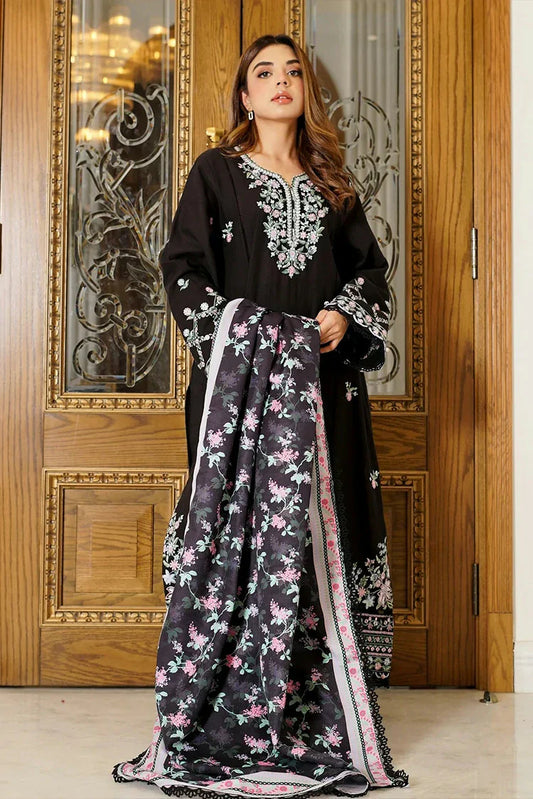 Picture of Zyna - Winter Elegance Collection - 07-NOIR - Unstitched - Available at Raja Sahib