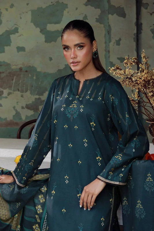 Picture of Sahar - Elara Fall Winter Printed Collection - AW1-25-03-Emerald Dusk - Unstitched - Available at Raja Sahib