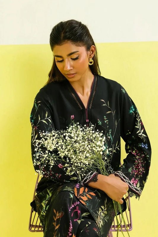 Picture of Sahar - Elara Fall Winter 2 Piece Printed Collection - AW1-25-21-Twilight Petals - Unstitched - Available at Raja Sahib